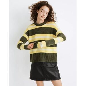 Madewell Striped 'Fulton' Pullover Sweater Preppy